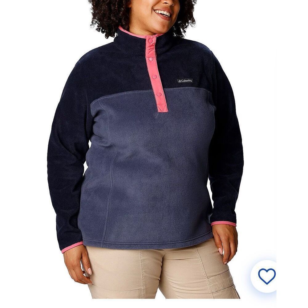COLUMBIA SPORTSWEAR Benton Springs 1/2 Snap Plus Size Pullover-XXL